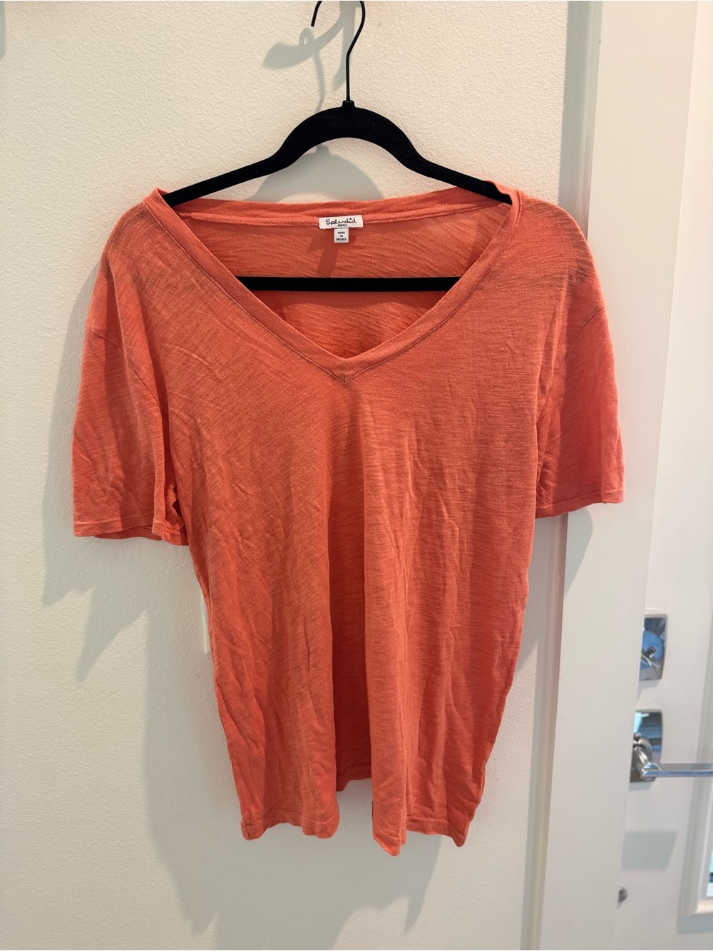 Splendid Soft V-Neck Women’s Top - Coral